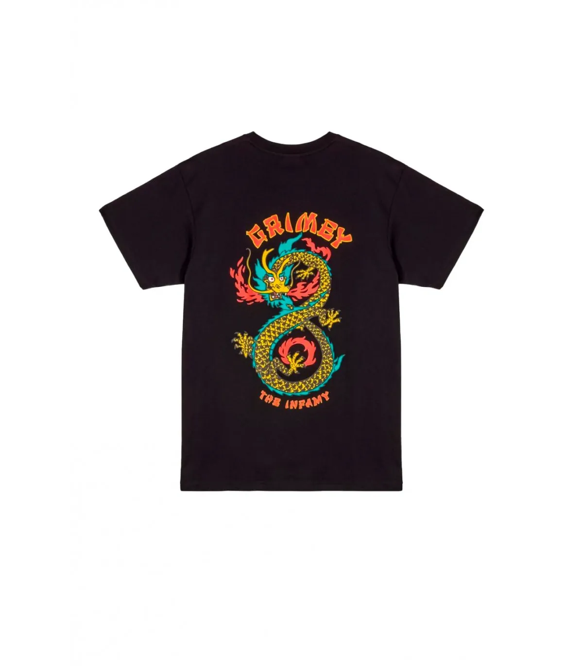 Camiseta Grimey The Lucky Dragon Negra
