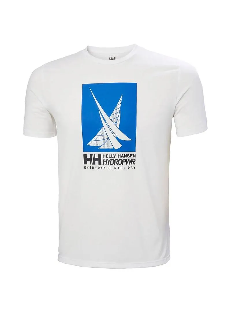 Camiseta Hombre Helly Hansen Race Sailing  Blanca