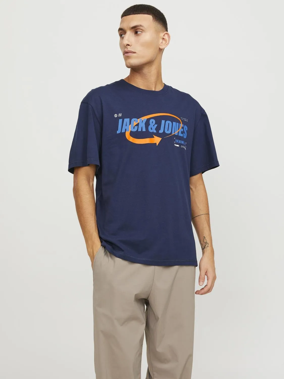CAMISETA MANGA CORTA AZUL MARINO JCOBLACK
