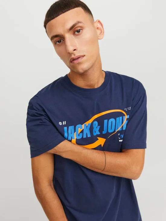 CAMISETA MANGA CORTA AZUL MARINO JCOBLACK
