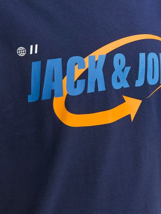 CAMISETA MANGA CORTA AZUL MARINO JCOBLACK