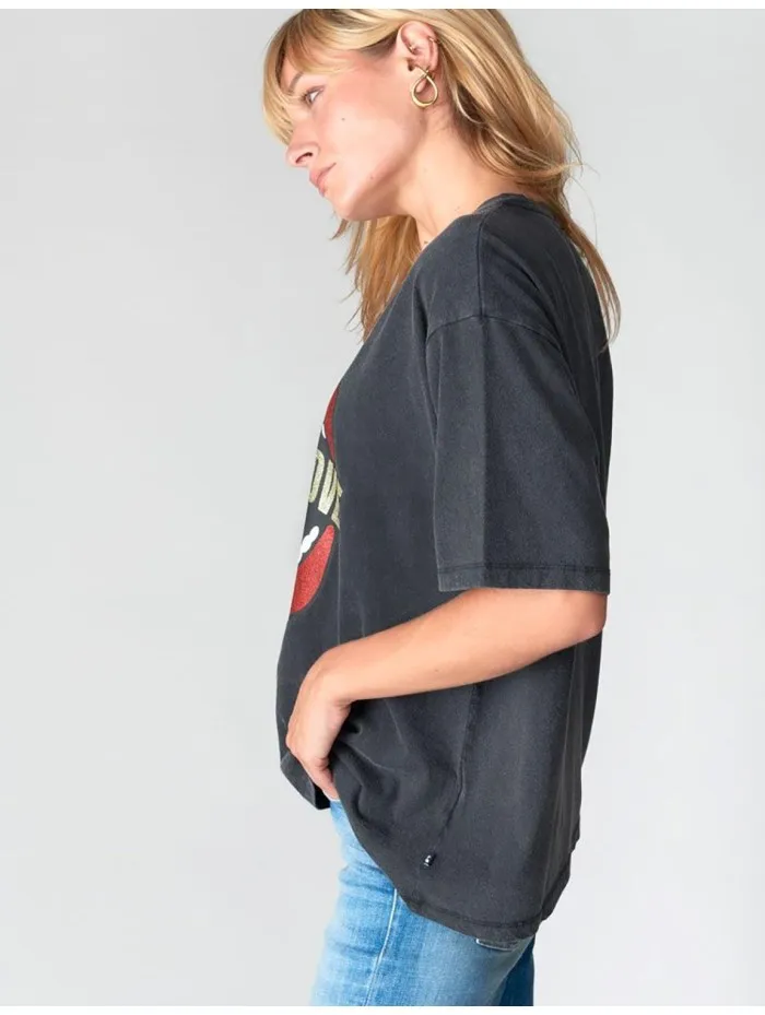 CAMISETA MANGA CORTA LE TEMPS DES CERISES FJOEL00000000MC 0001 BLACK