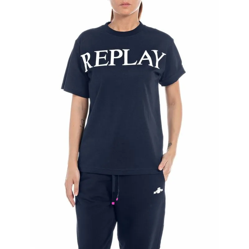 Camiseta Manga Corta Para Mujer Replay