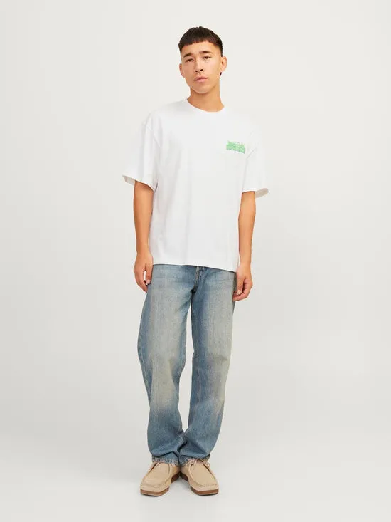CAMISETA OVERSIZE ESTAMPADA BLANCA  JORPIXEL