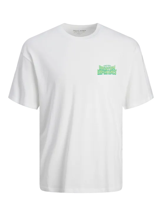 CAMISETA OVERSIZE ESTAMPADA BLANCA  JORPIXEL