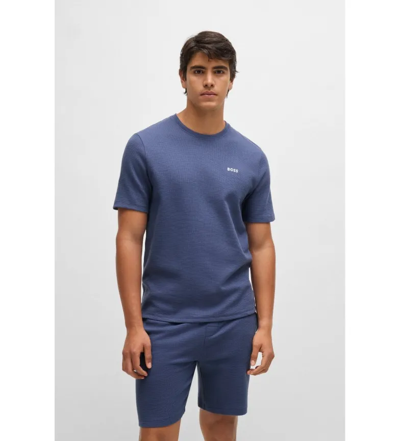 Camiseta Waffle marino