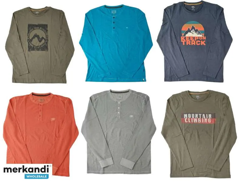Camisetas hombre camel manga larga defectuosas