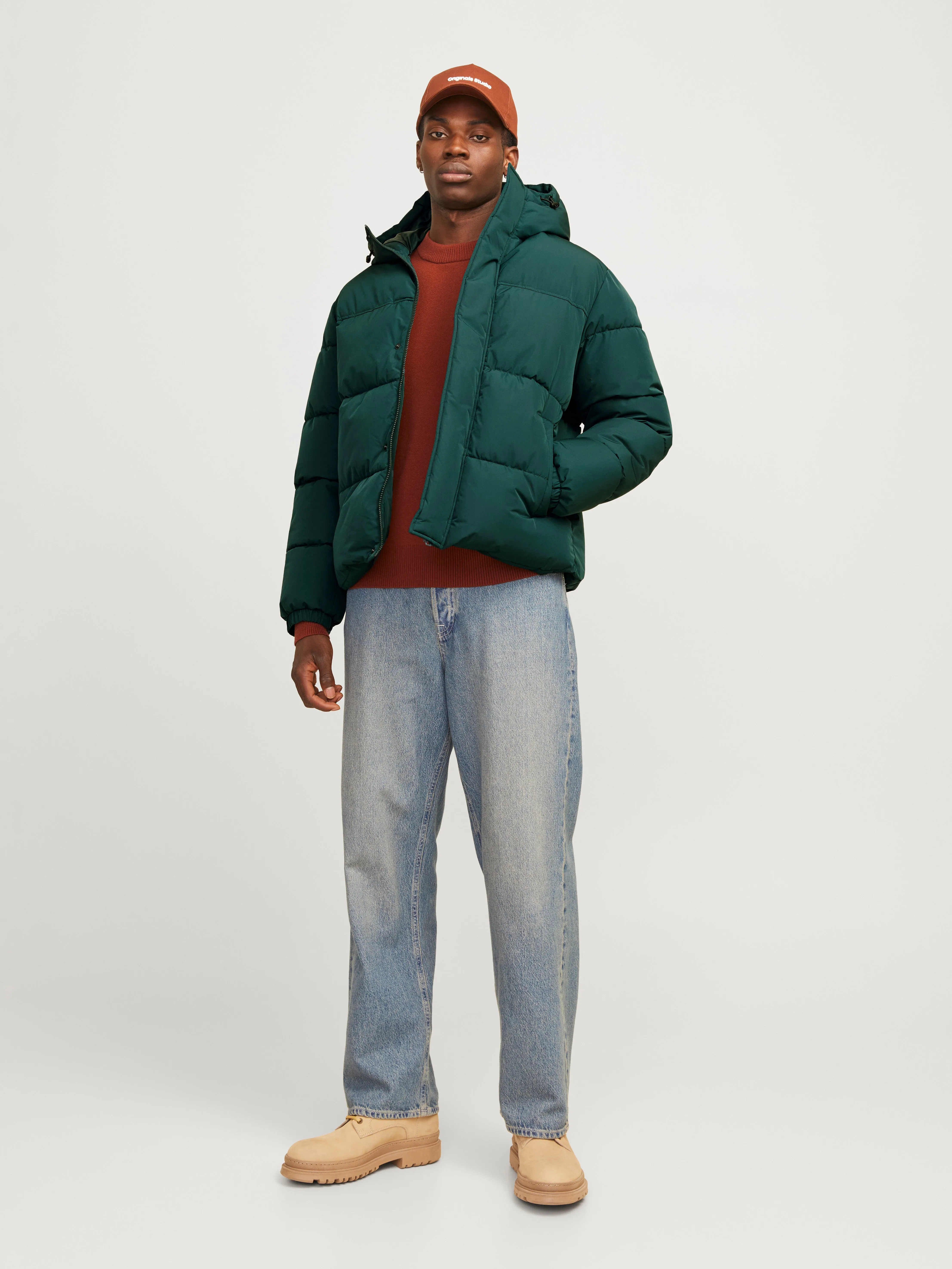 Chaqueta corta acolchada | Verde intermedio | Jack & Jones®