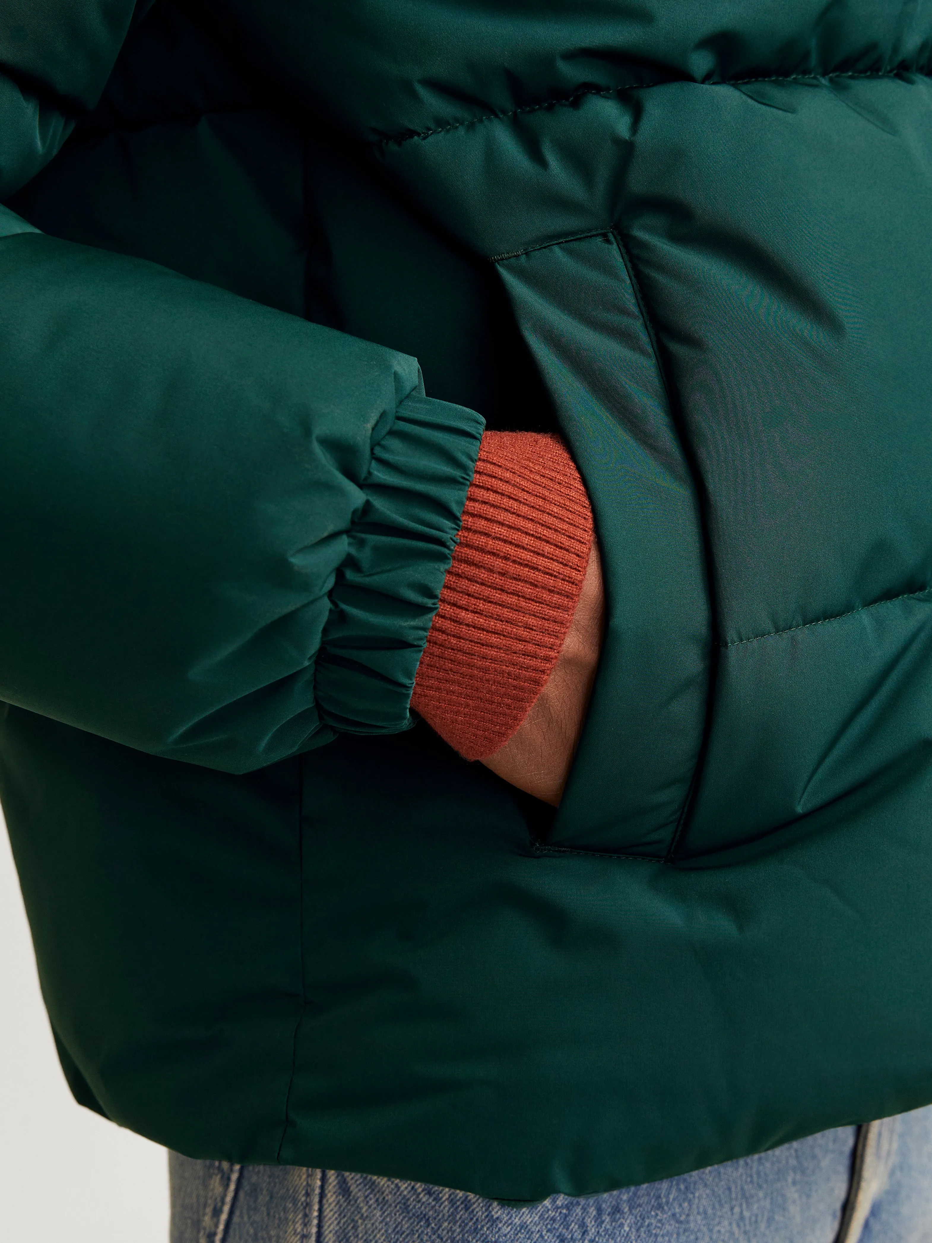 Chaqueta corta acolchada | Verde intermedio | Jack & Jones®