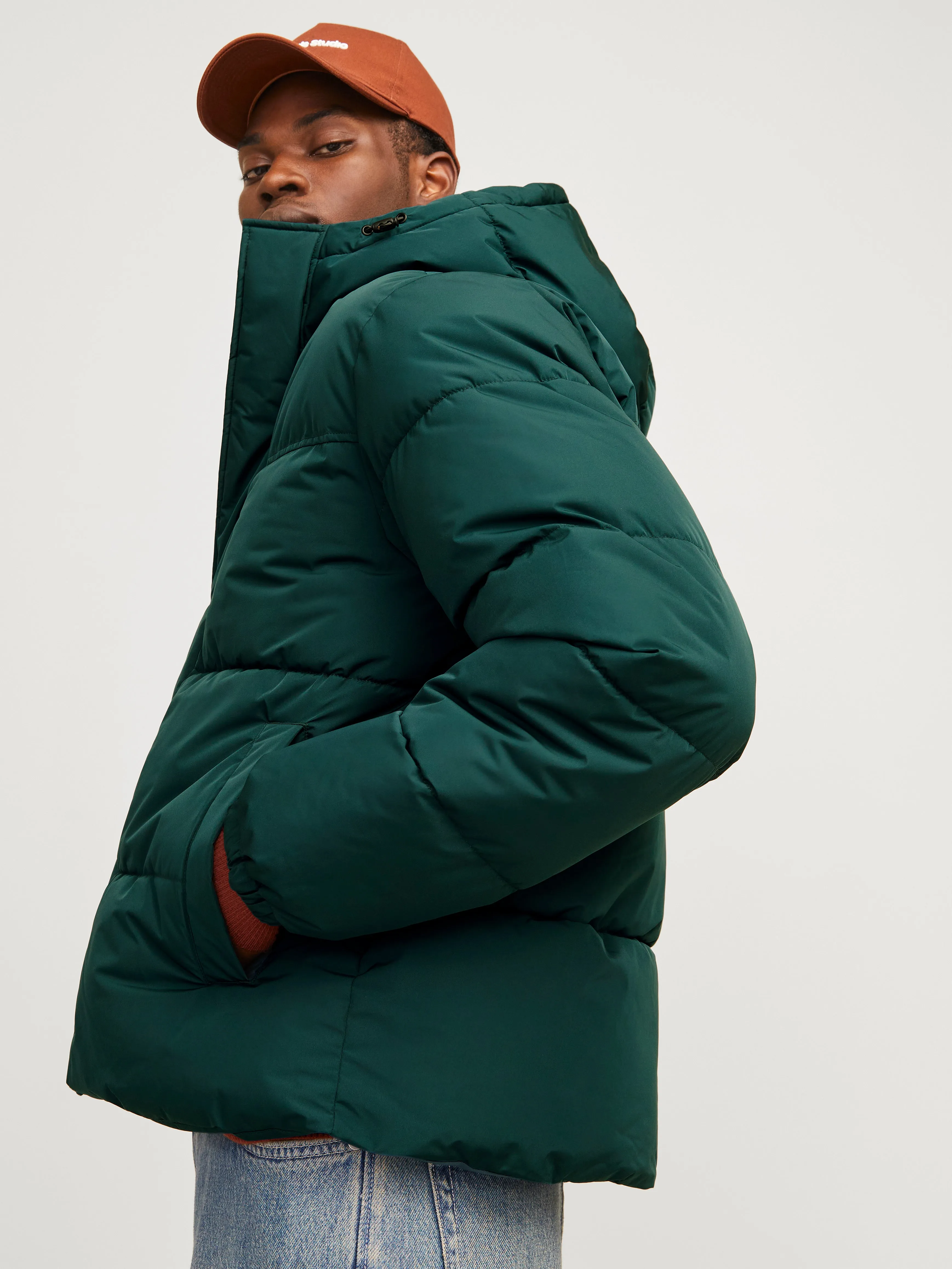 Chaqueta corta acolchada | Verde intermedio | Jack & Jones®