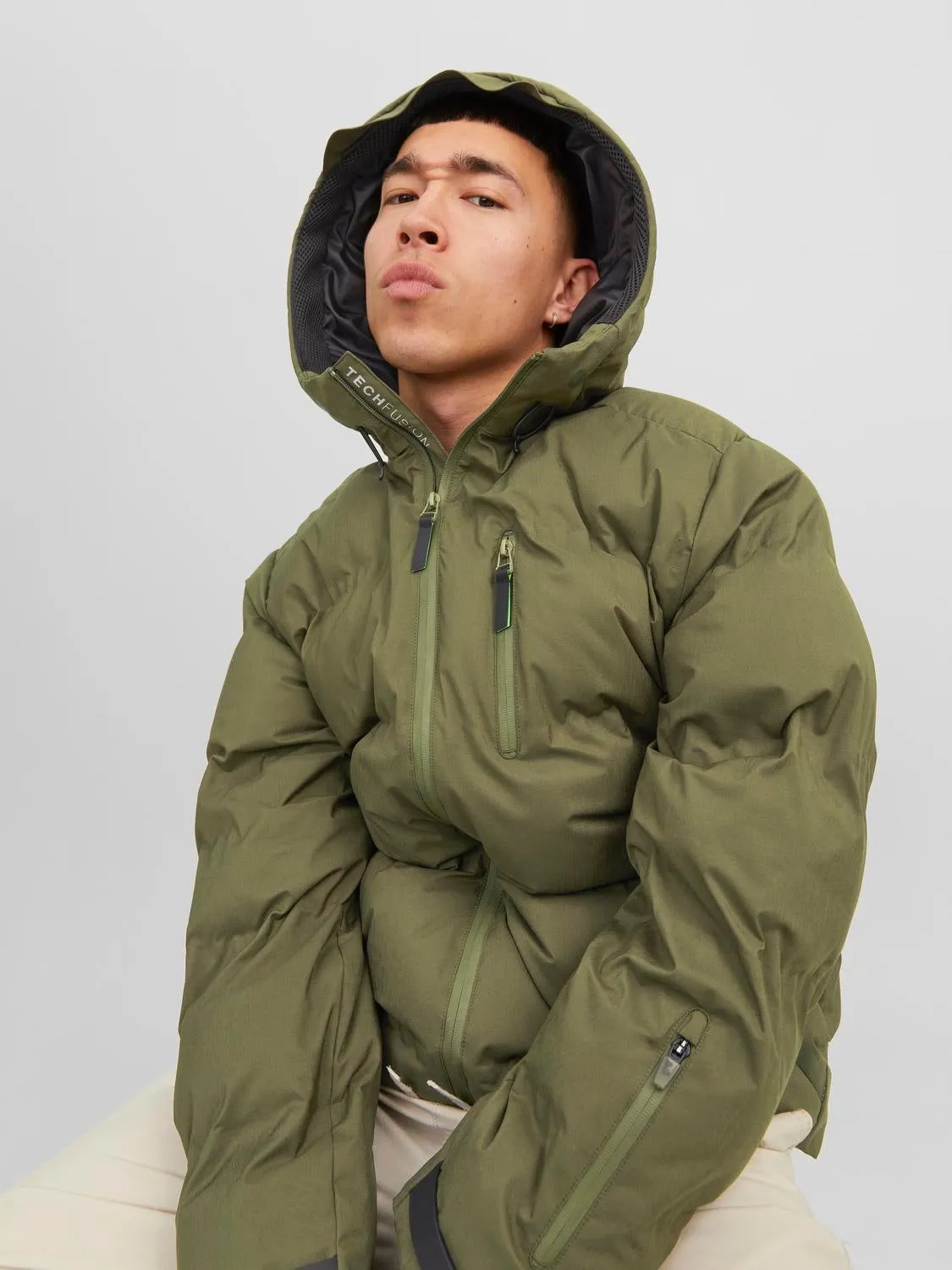 Chaqueta corta acolchada | Verde oscuro | Jack & Jones®