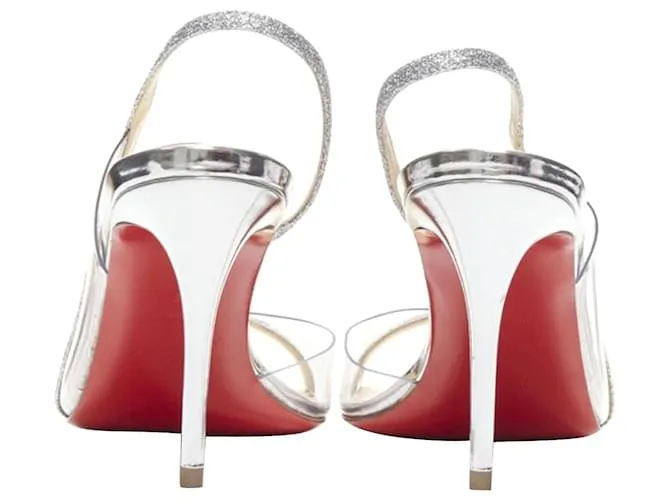 CHRISTIAN LOUBOUTIN Sandalia Optisling Plata Metálico 