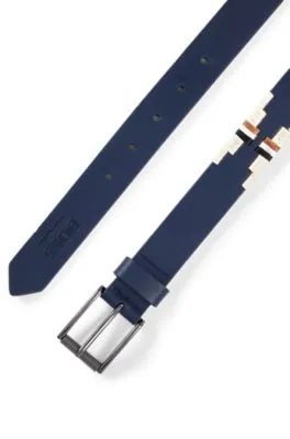 Cinturón para equitación con bordado y rayas de la marca