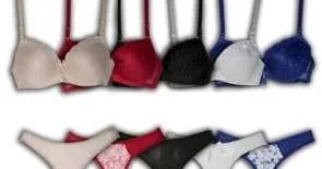Conjunto de Sujetadores Tallas de 80 a 105 Colores y Dibujos Surtidos Ref. 1022