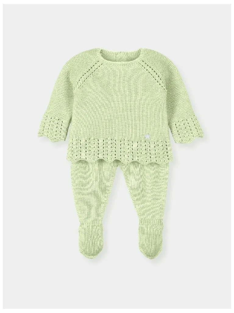 Conjunto primera puesta Citronela calados