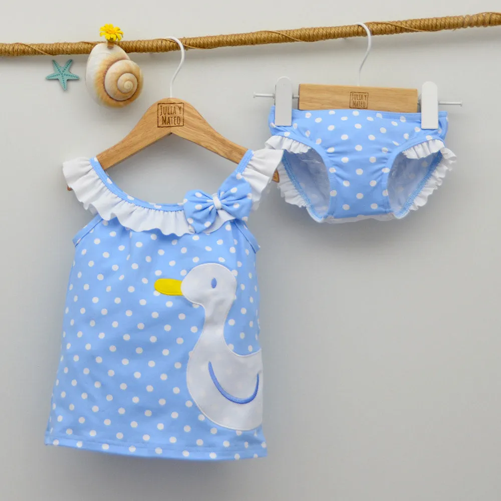 Conjunto vestido y culetin Bebé Patito