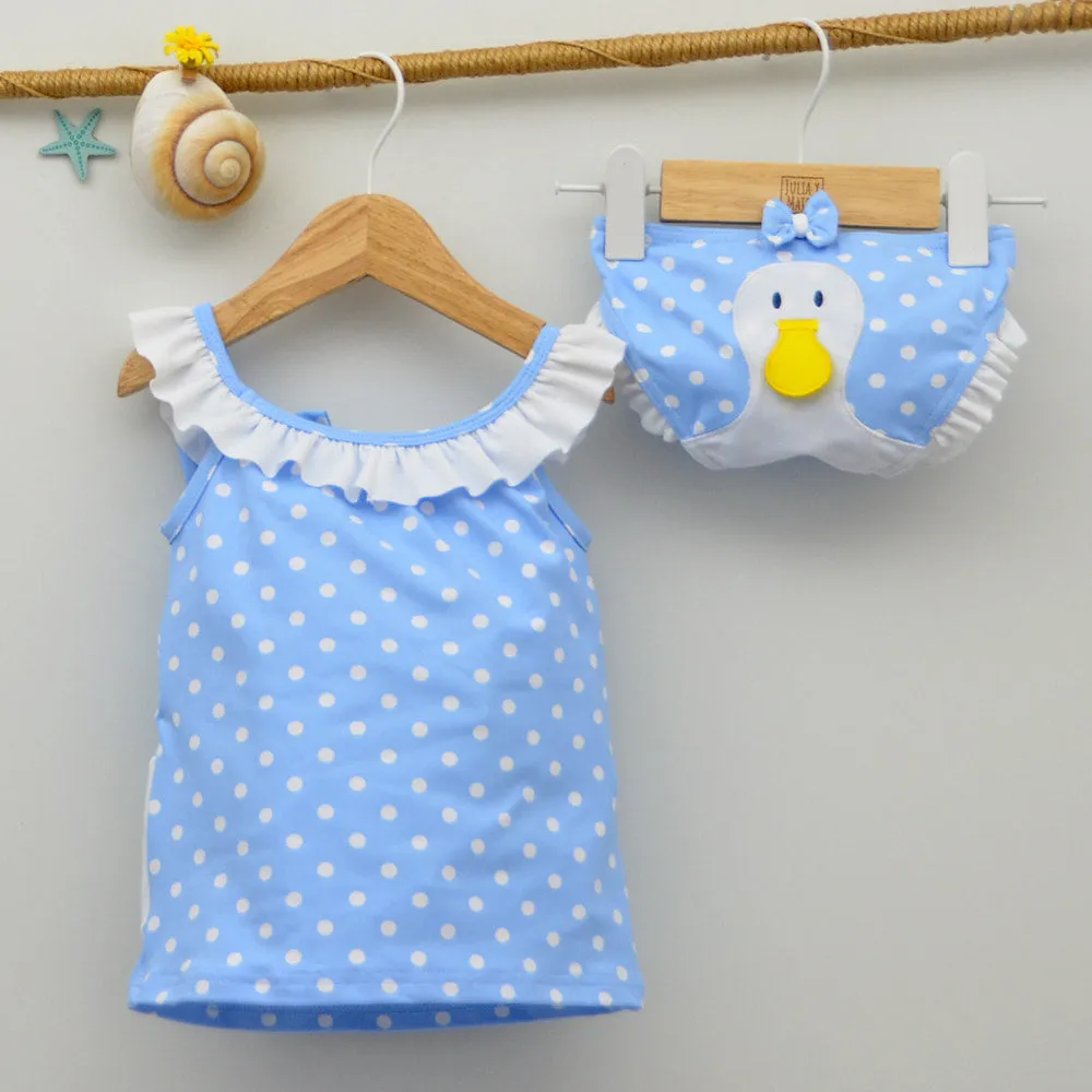 Conjunto vestido y culetin Bebé Patito