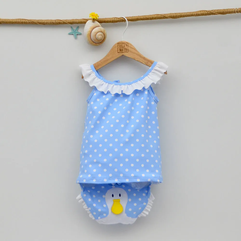 Conjunto vestido y culetin Bebé Patito