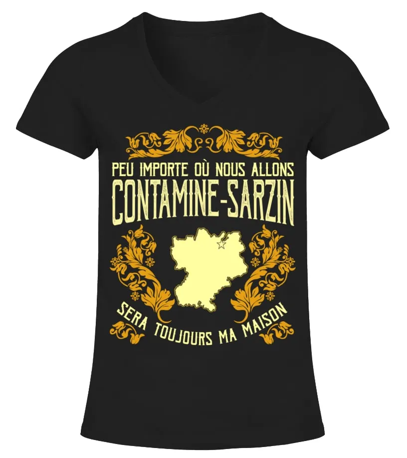 CONTAMINESARZIN CAMISETA CUELLO PICO MUJER