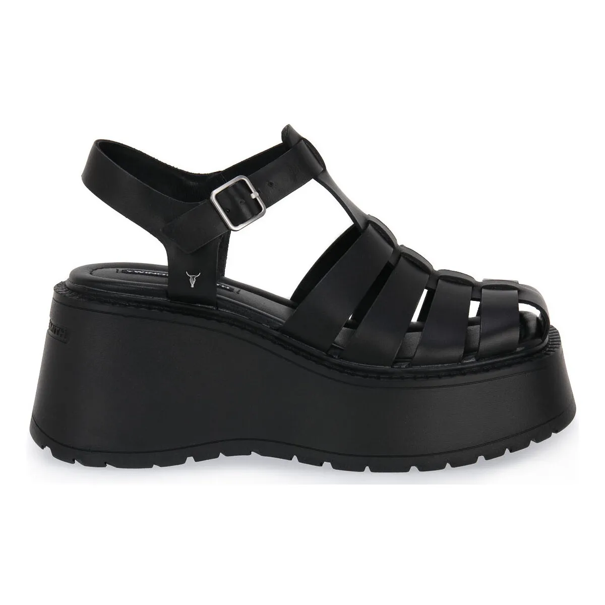 CRUSH BLACK LEATHER
