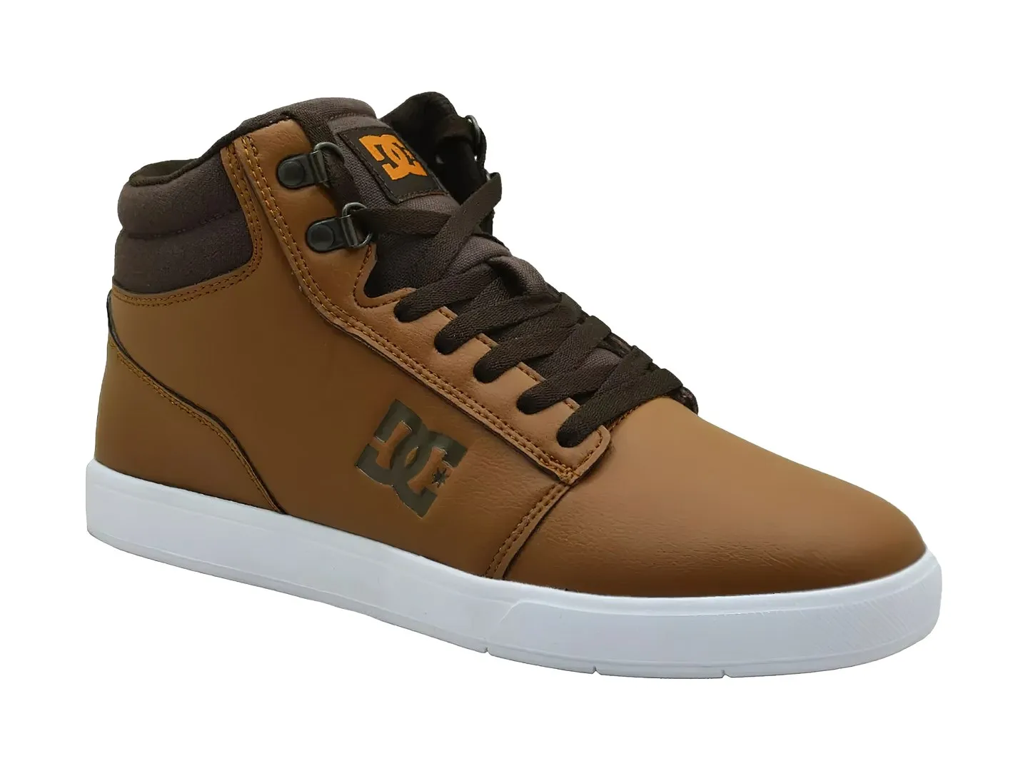 DC SHOES ADYS 100775 XCCW BROWN/BROWN/WHITE CRISIS 2 HI MX N/V  2530