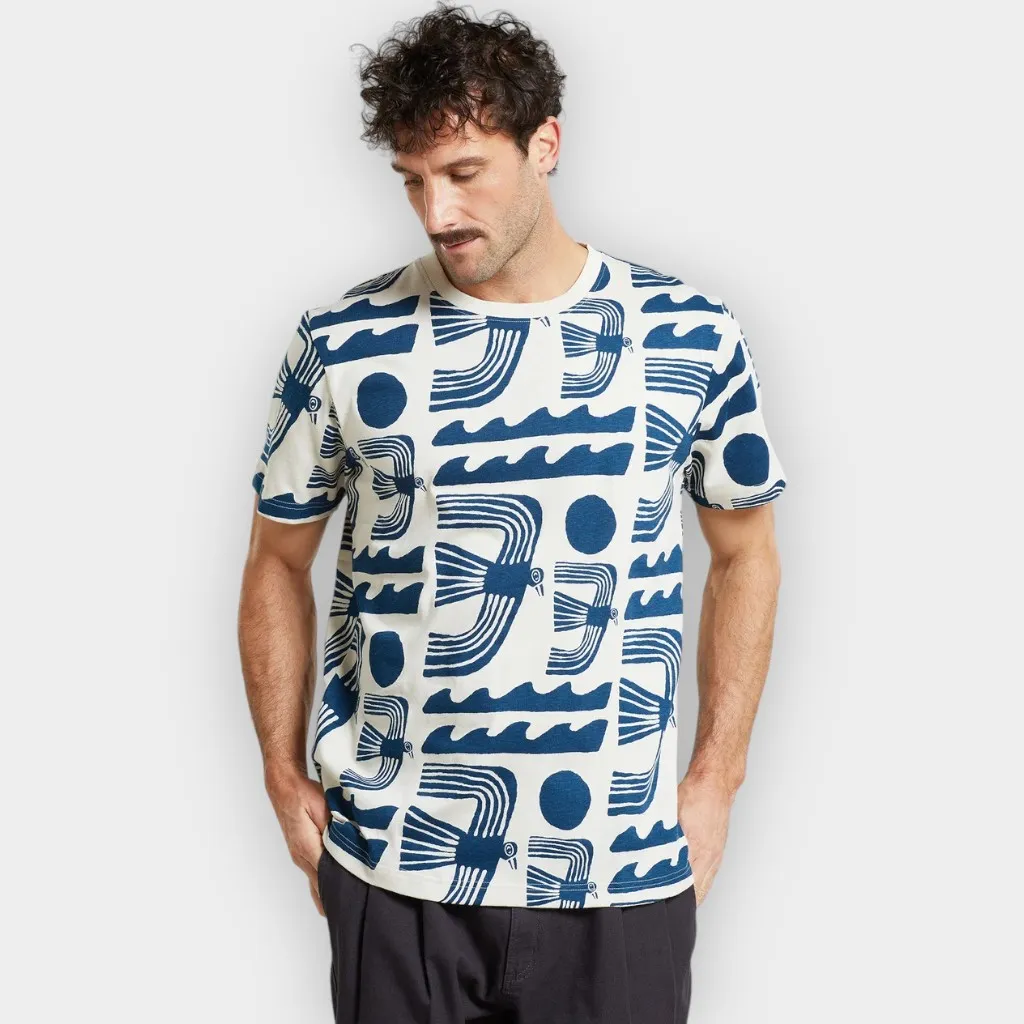 Dedicated – Camiseta Stockholm seagulls oat white