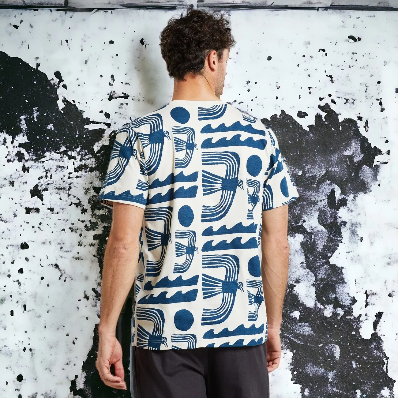 Dedicated – Camiseta Stockholm seagulls oat white