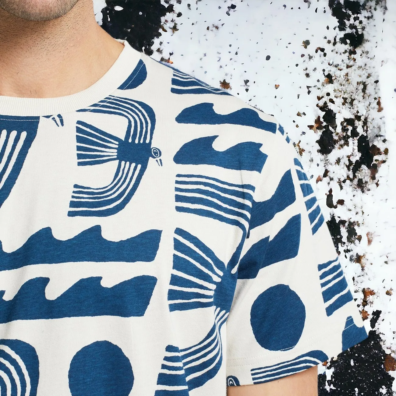 Dedicated – Camiseta Stockholm seagulls oat white