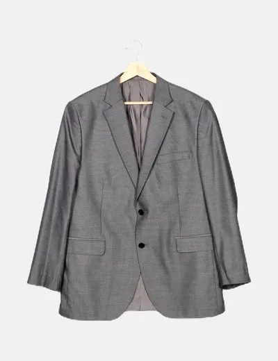 Di bye Conjunto chaqueta pantalón gris punteado