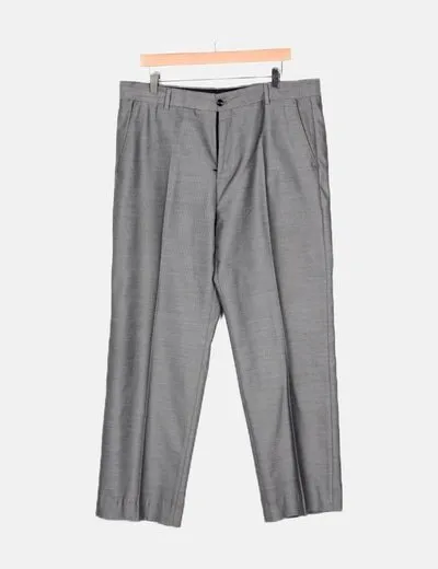 Di bye Conjunto chaqueta pantalón gris punteado