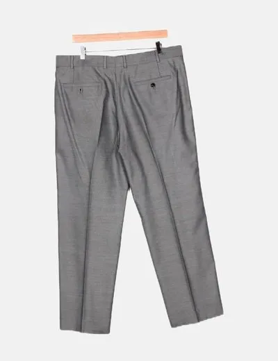 Di bye Conjunto chaqueta pantalón gris punteado