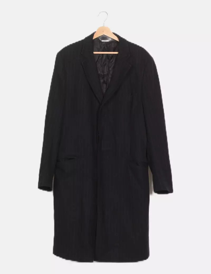 Dolce & Gabbana Abrigo azul marino rayas