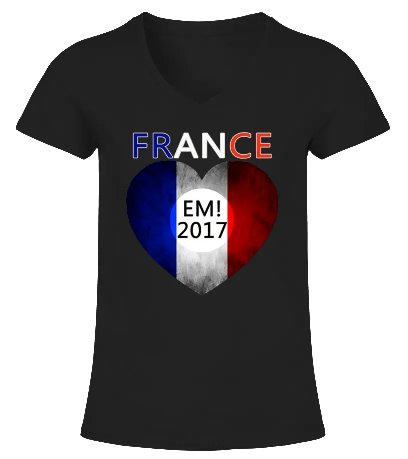 Emmanuel Macron Presidential France 2017 Camiseta cuello pico Mujer