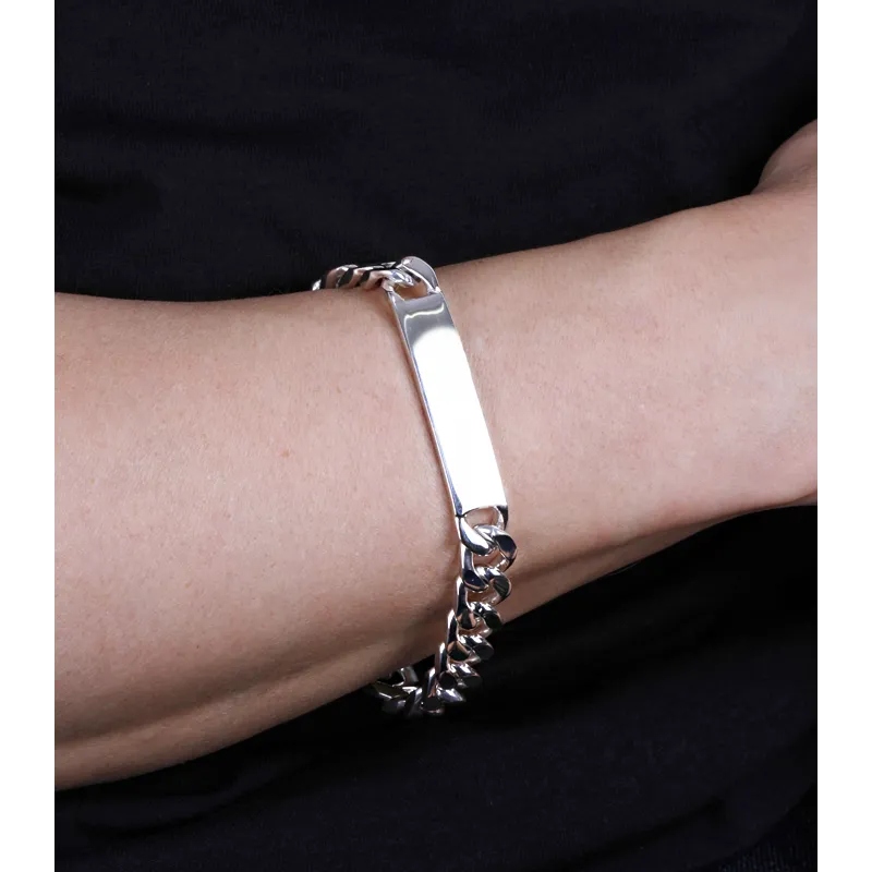 Esclava "Cavalier" Plata primera ley 23cm