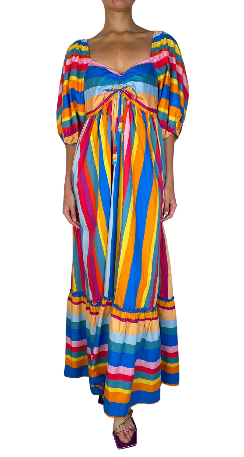 FARM RIO Vestido Rayas Multicolor