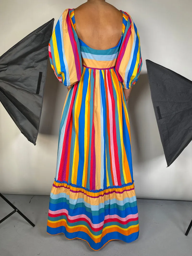 FARM RIO Vestido Rayas Multicolor