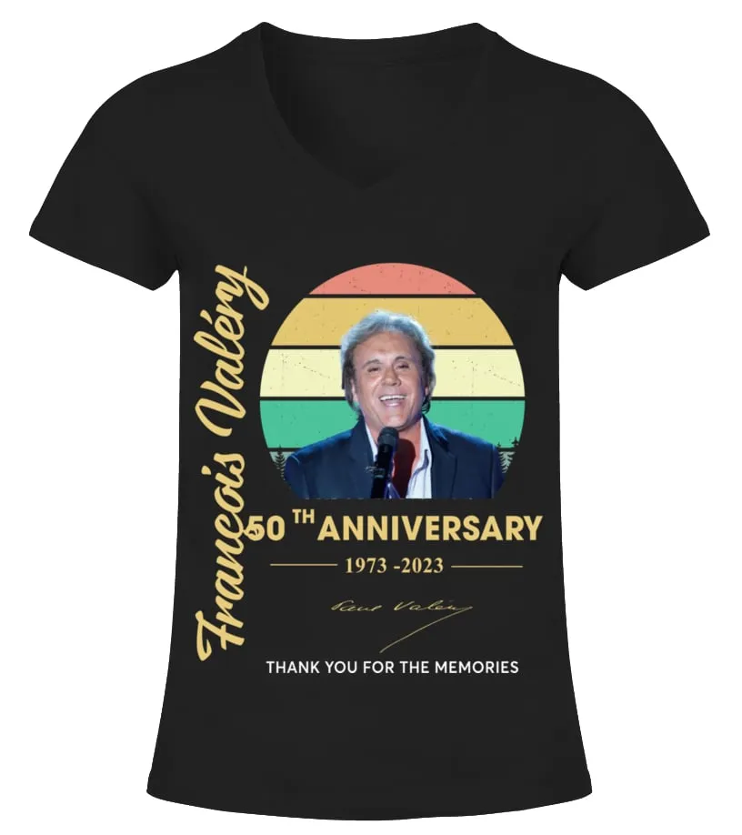 FRANCOIS VALERY 50TH ANNIVERSARY Camiseta cuello pico Mujer