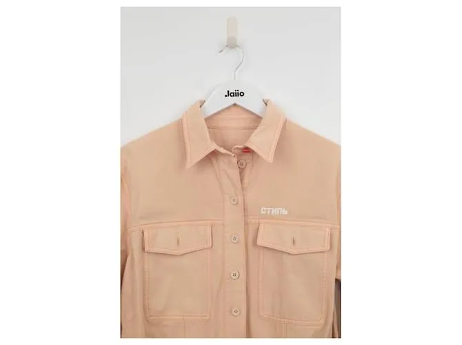 Heron Preston Mono de algodon Beige 