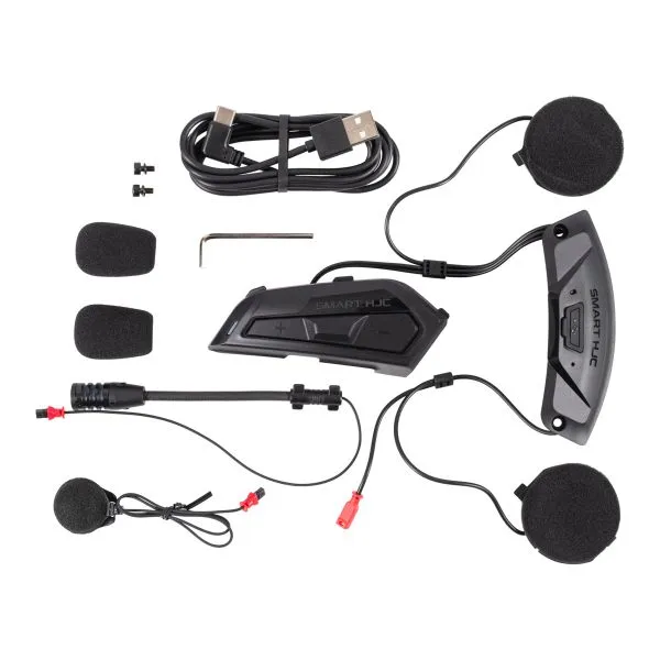 HJC F71 N. Grey + Kit Bluetooth Smart 21B Flat Black 