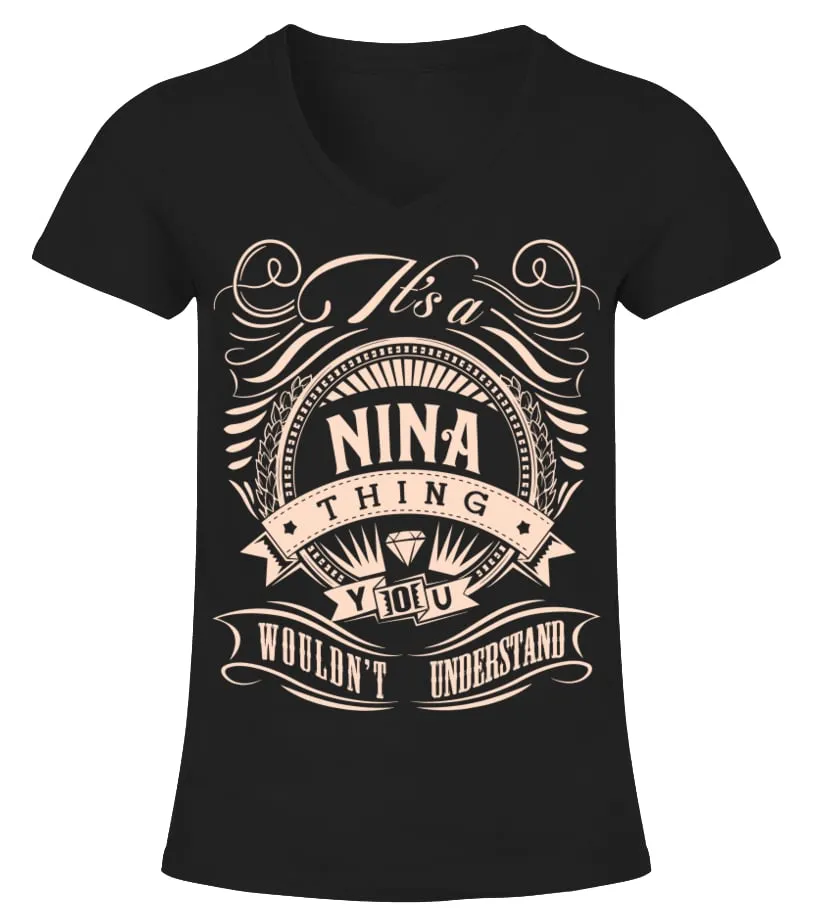 IT'S A NINA THING  NAME CAMISETA CUELLO PICO MUJER