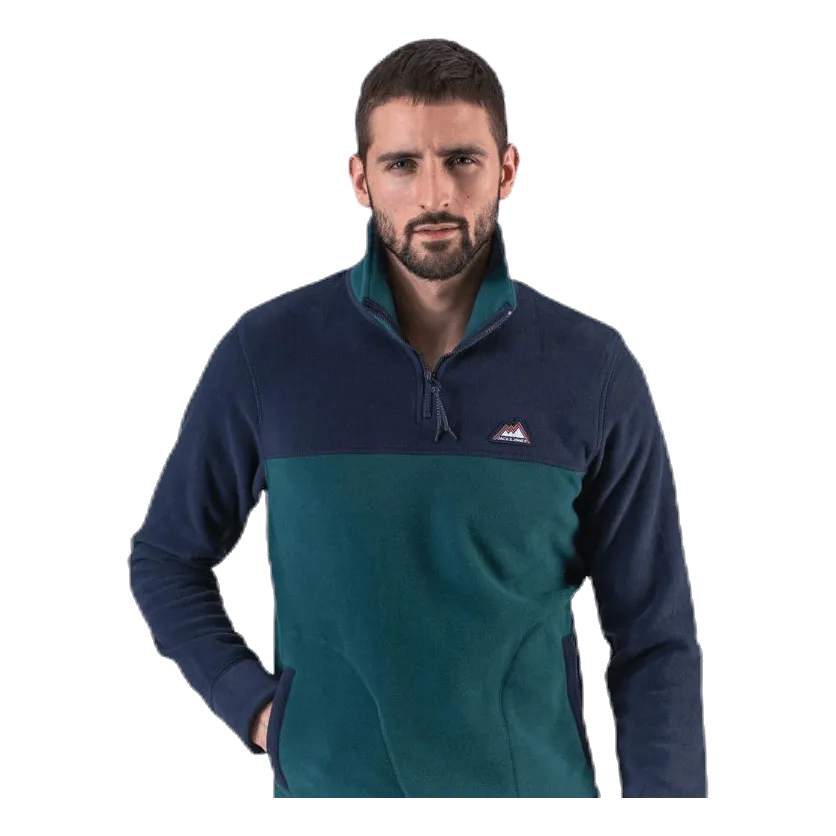 Jack & Jones North Sweat Half Zip Blue