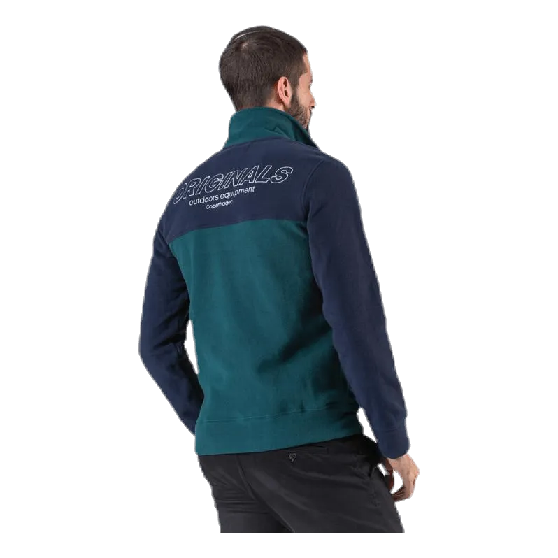 Jack & Jones North Sweat Half Zip Blue