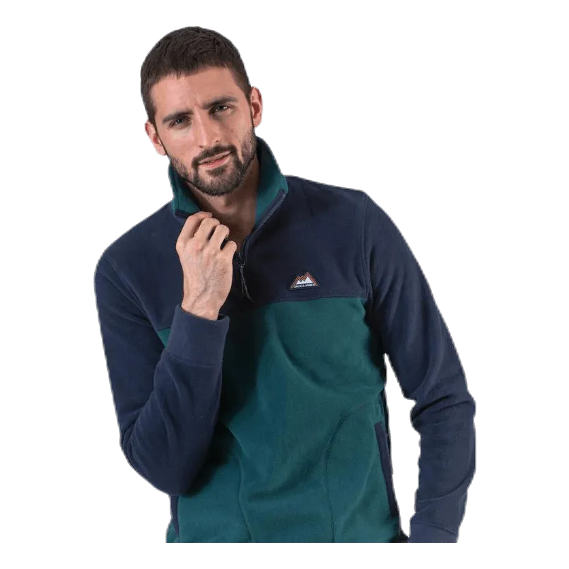 Jack & Jones North Sweat Half Zip Blue