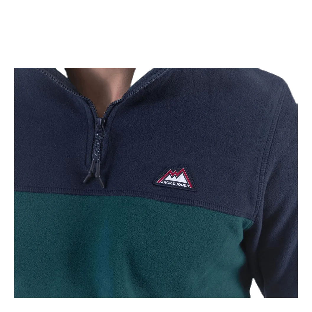 Jack & Jones North Sweat Half Zip Blue