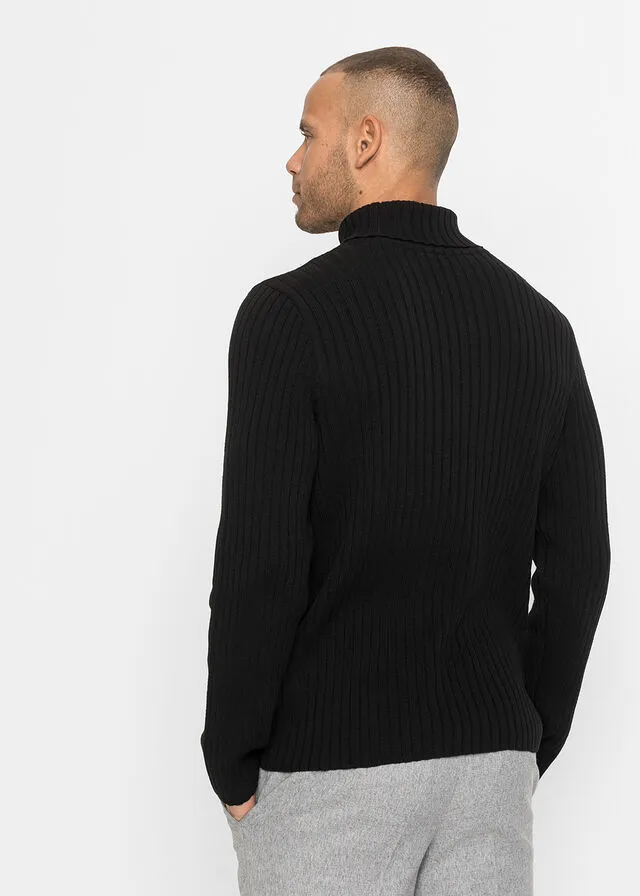 Jersey de cuello alto Negro