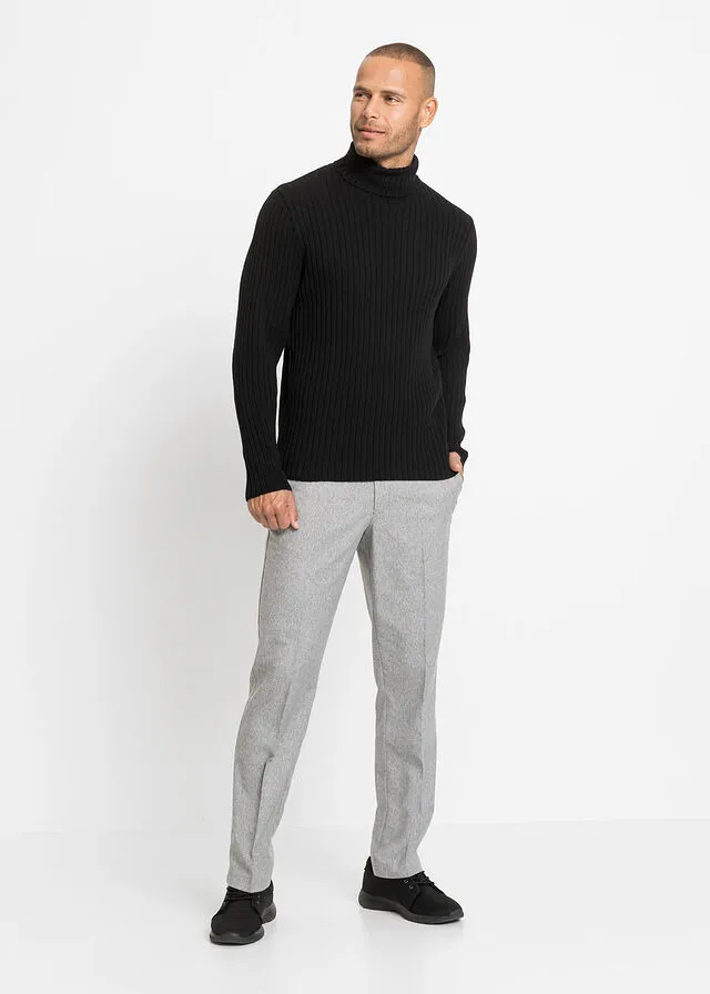 Jersey de cuello alto Negro