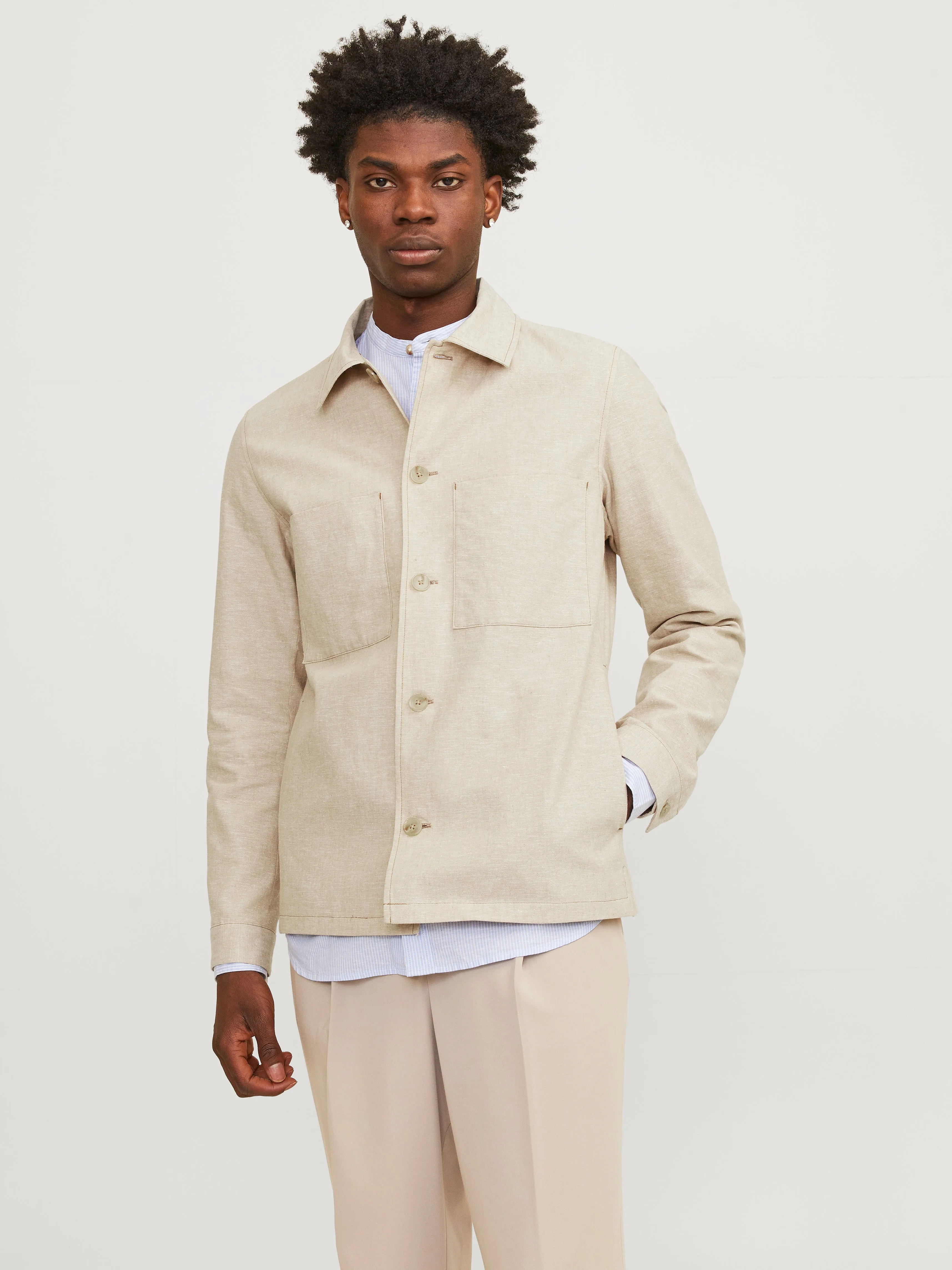 JPRRIVIERA Blazers Corte slim | Beige | Jack & Jones®