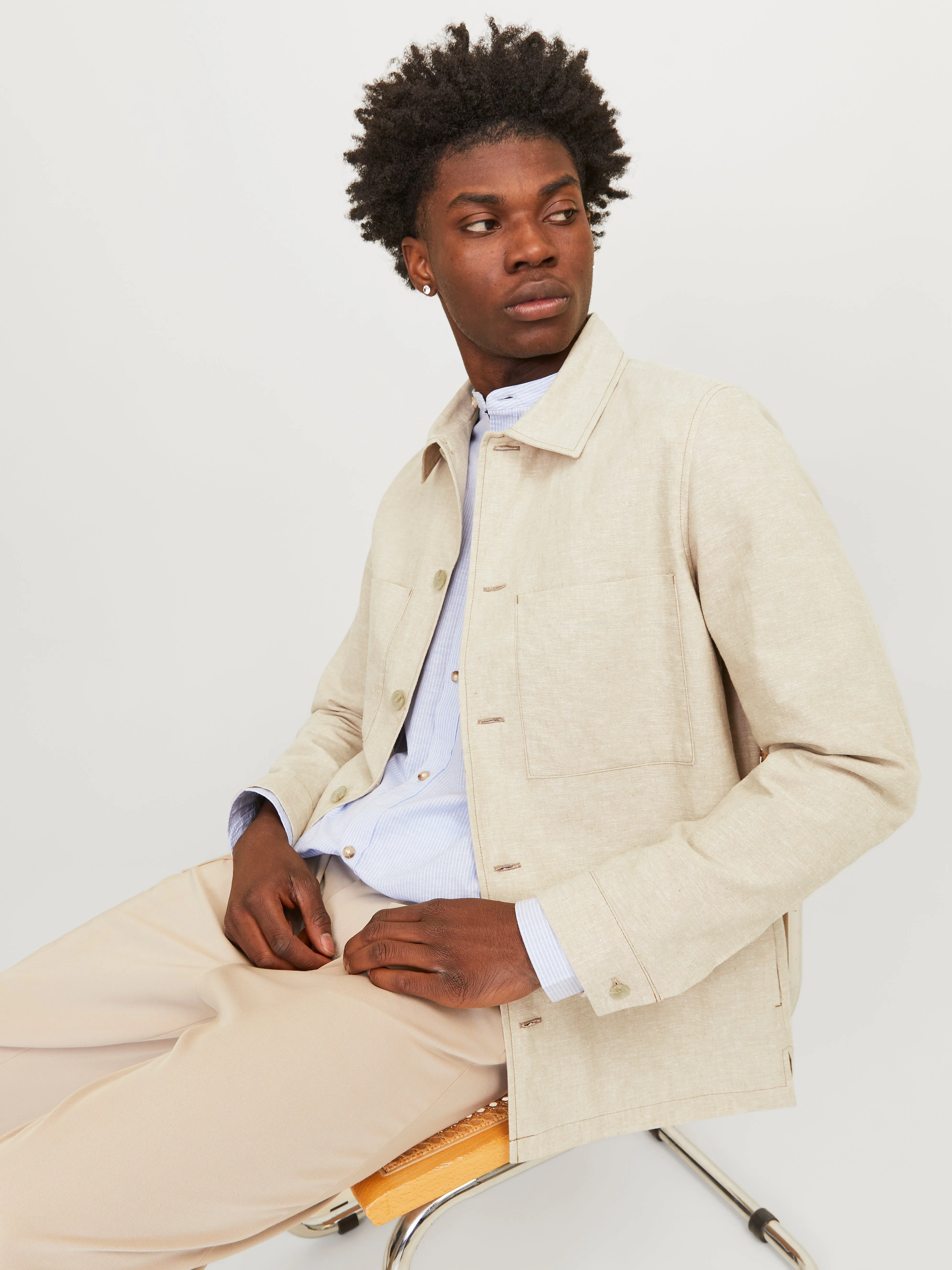 JPRRIVIERA Blazers Corte slim | Beige | Jack & Jones®