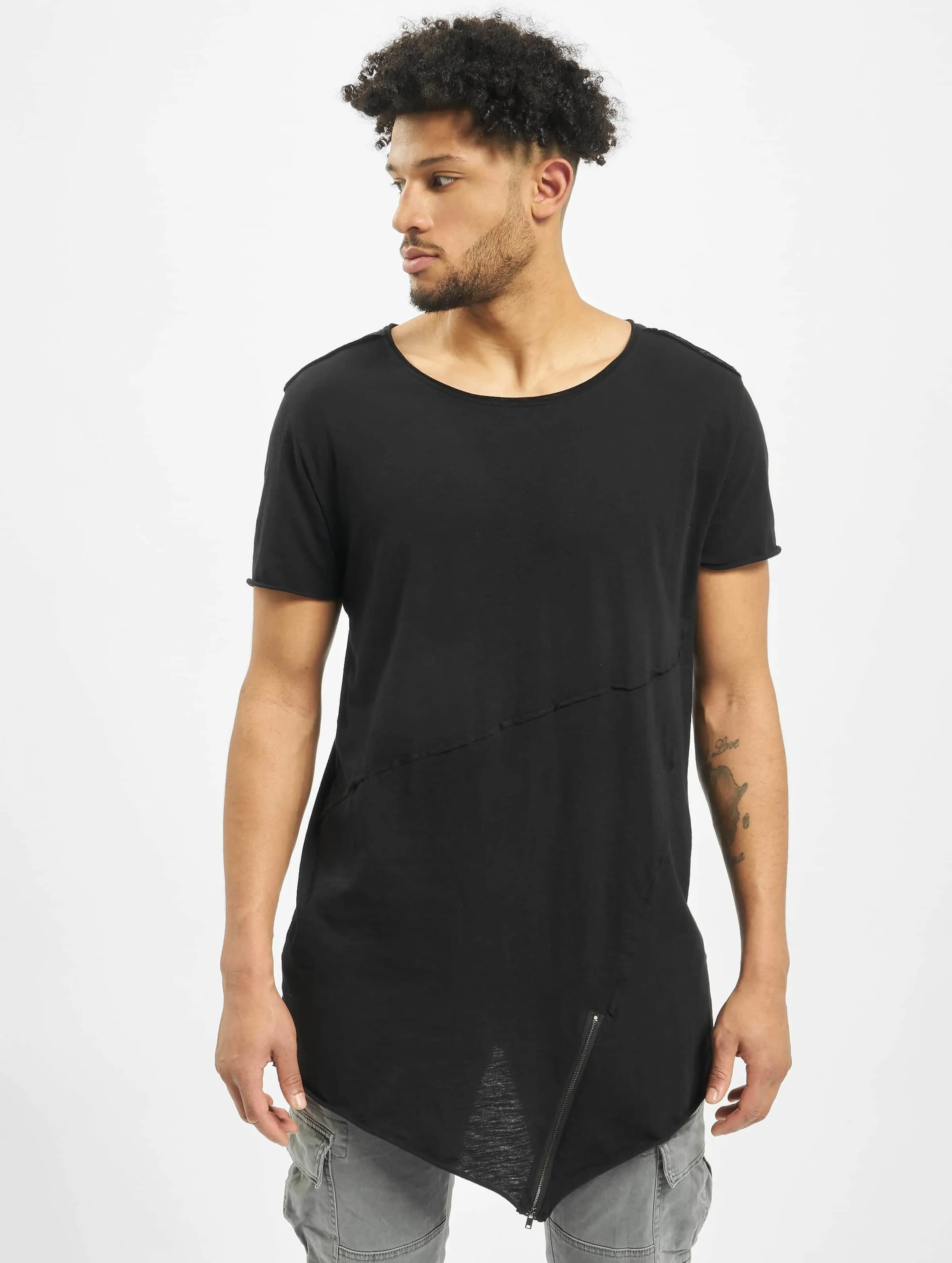 Long Open Edge Front Zip