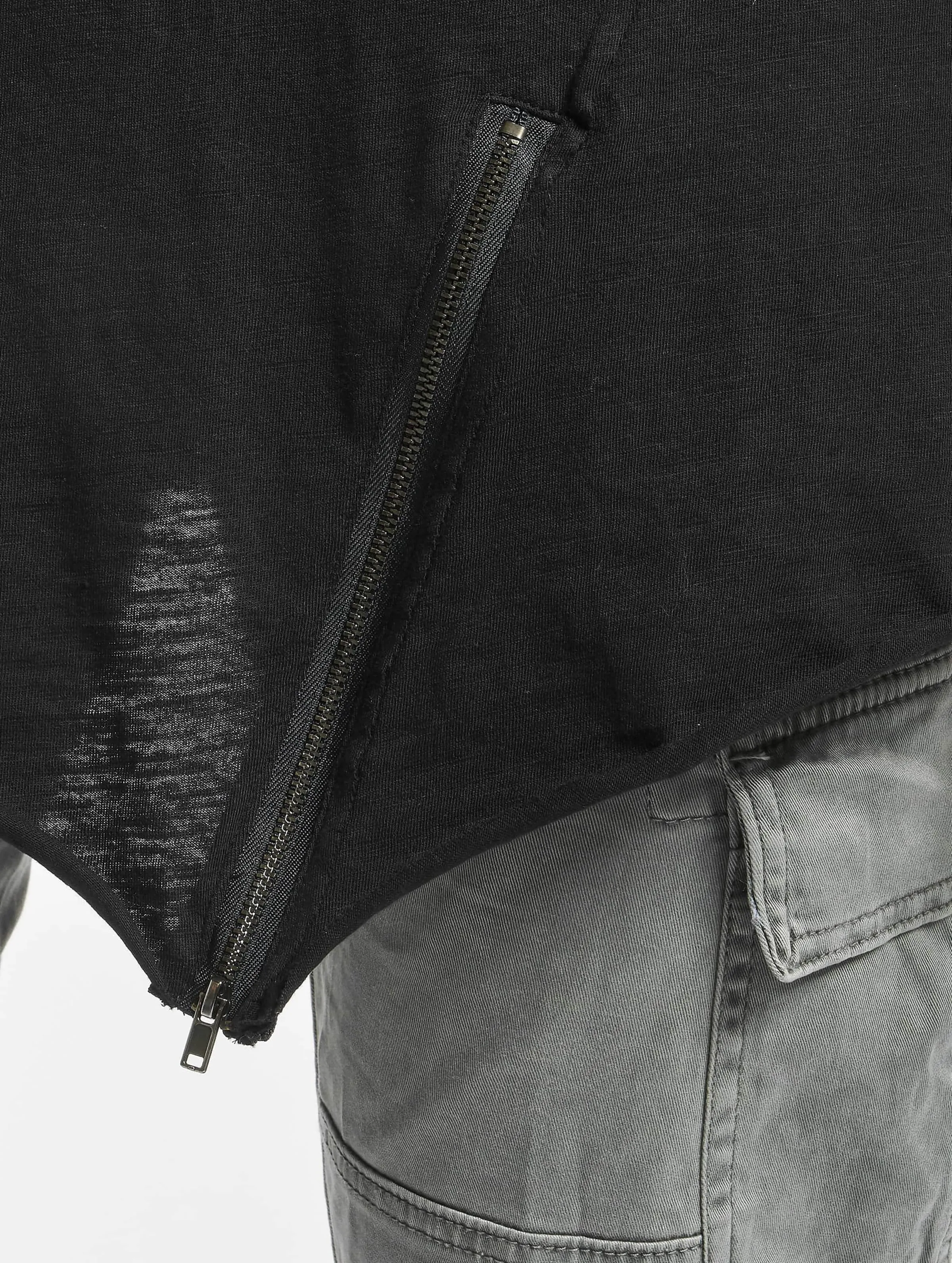 Long Open Edge Front Zip
